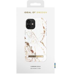 iDeal of Sweden Coque Fashion iPhone 12 Mini - Carrara Gold