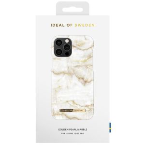 iDeal of Sweden Coque Fashion iPhone 12 (Pro) - Golden Pearl Marble