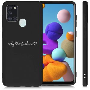 iMoshion Coque Design Samsung Galaxy A21s - Why The Fuck Not