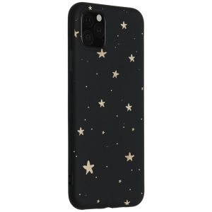 Coque design Color iPhone 11 Pro Max- Gold Stars Black