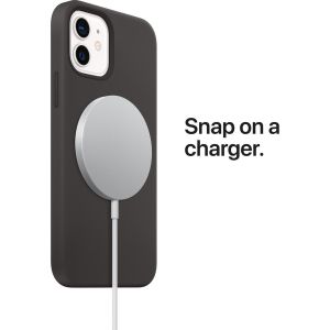 Apple Coque en silicone MagSafe iPhone 12 (Pro) - Plum