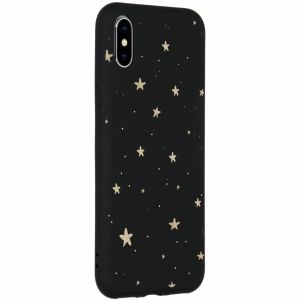 Coque design Color iPhone X / Xs - Gold Stars Black