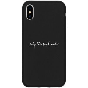 Coque design Color iPhone X / Xs - Why the Fuck
