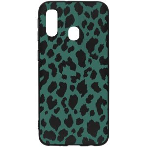 Coque design Color Samsung Galaxy A40 - Green Panther