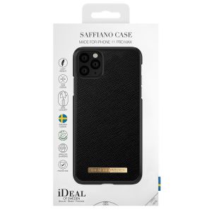 iDeal of Sweden Coque Saffiano iPhone 11 Pro Max - Noir