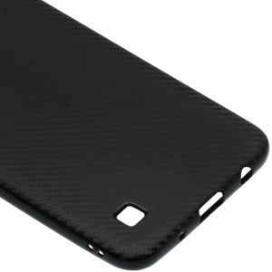 Coque silicone Carbon Samsung Galaxy A10 - Noir