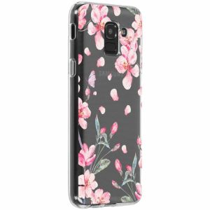 Coque design Samsung Galaxy J6 - Blossom Watercolor Pink