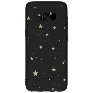 Coque design Color Samsung Galaxy S8 - Gold Stars Black
