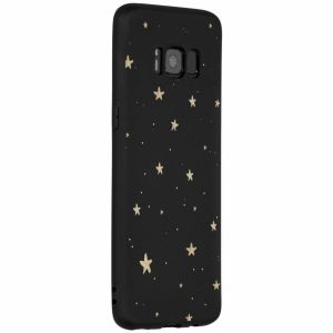 Coque design Color Samsung Galaxy S8 - Gold Stars Black