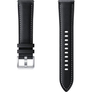 Samsung Original Bracelet Cuir Galaxy Watch Active 2 / Watch 3 41mm - Noir