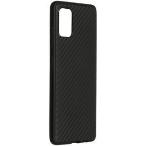 Coque silicone Carbon Samsung Galaxy A51 - Noir
