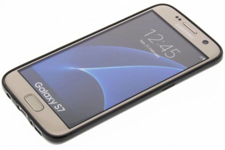 Coque silicone Carbon Samsung Galaxy S7 - Noir