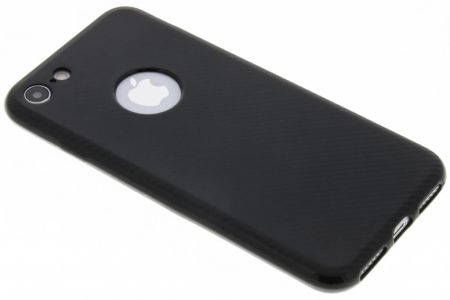 Coque silicone Carbon iPhone 8 / 7  - Noir