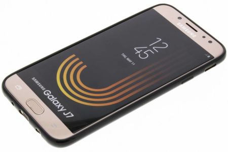 Coque silicone Carbon Samsung Galaxy J7 (2017) - Noir