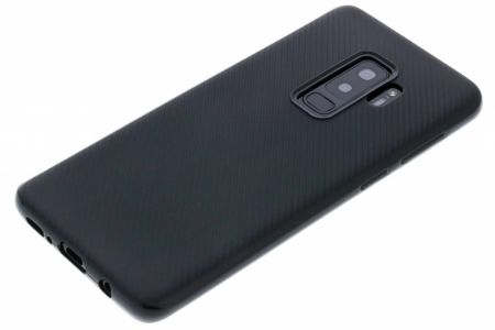 Coque silicone Carbon Samsung Galaxy S9 Plus - Noir
