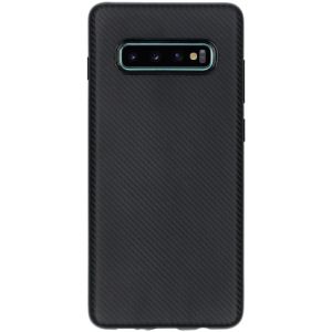 Coque silicone Carbon Samsung Galaxy S10 Plus - Noir