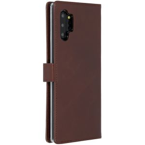 Selencia Étui de téléphone en cuir Samsung Galaxy Note 10 Plus - Brun