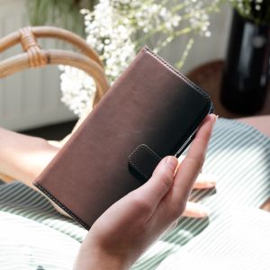 Selencia Étui de téléphone en cuir Samsung Galaxy Note 10 Plus - Brun