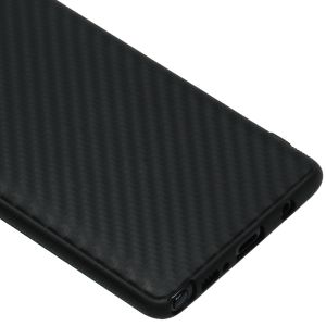 Coque silicone Carbon Samsung Galaxy Note 10 Lite - Noir