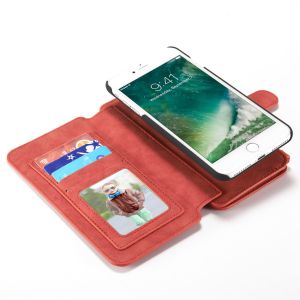 CaseMe Étui luxe 2-en-1 à rabat iPhone 8 Plus / 7 Plus - Rouge