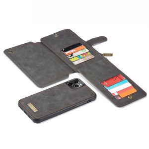 CaseMe Étui luxe 2-en-1 à rabat iPhone 11 Pro Max - Noir