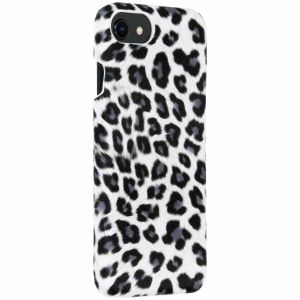 Coque au motif léopard iPhone SE (2022 / 2020) / 8 / 7 - Blanc