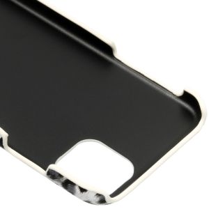 Coque au motif léopard iPhone 11 - Blanc