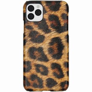 Coque au motif léopard iPhone 11 Pro Max - Brun