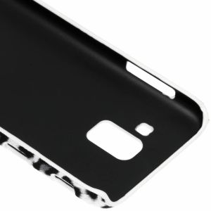 Coque au motif léopard Samsung Galaxy J6 - Blanc