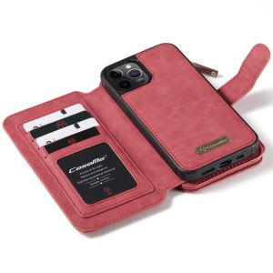 CaseMe Étui luxe 2-en-1 à rabat iPhone 12 Pro Max - Rouge