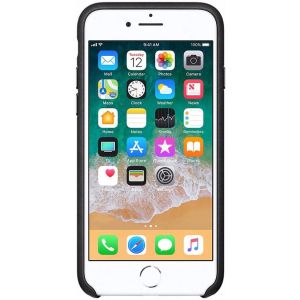 Apple Coque en cuir iPhone SE (2022 / 2020) / 8 / 7 - Noir