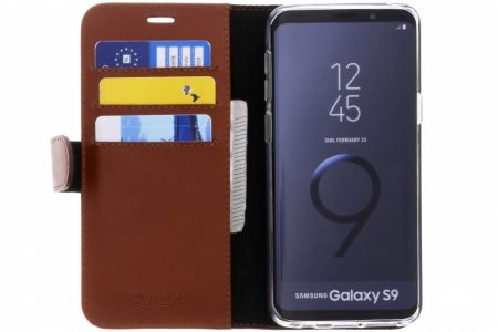 Valenta L'étui de téléphone Classic Luxe Samsung Galaxy S9 - Brun