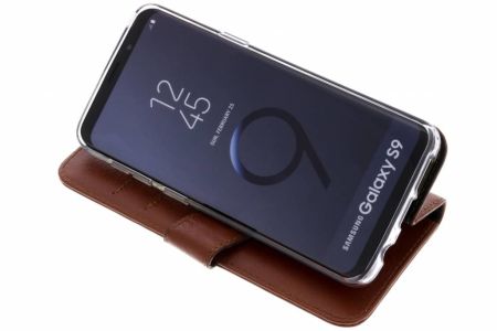 Valenta L'étui de téléphone Classic Luxe Samsung Galaxy S9 - Brun