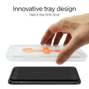 Spigen Protection d'écran en verre trempé GLAStR + applicateur iPhone SE (2022 / 2020)/8/7