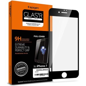 Spigen Protection d'écran en verre trempé GLAStR Full Cover pour iPhone 8 / 7