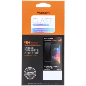 Spigen Protection d'écran en verre trempé GLAStR Full Cover Huawei P30 Lite