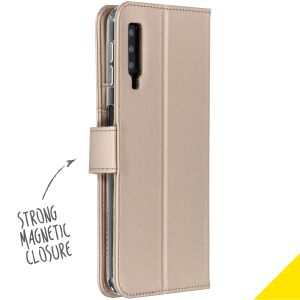 Accezz Étui de téléphone Wallet Samsung Galaxy A7 (2018) - Dorée