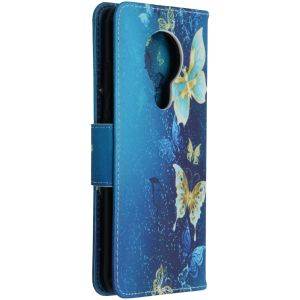 Coque silicone design Nokia 5.3 - Blue Butterfly