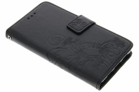 Etui de téléphone Fleurs de Trèfle Huawei P8 Lite - Noir
