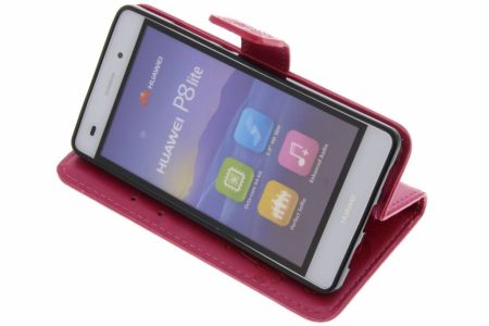 Etui de téléphone Fleurs de Trèfle Huawei P8 Lite - Rose