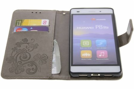 Etui de téléphone Fleurs de Trèfle Huawei P8 Lite