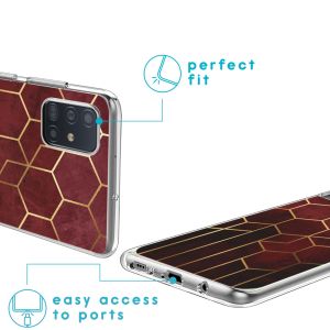 iMoshion Coque Design Samsung Galaxy A51 - Modèle - Rouge