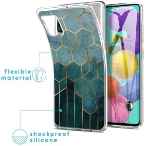 iMoshion Coque Design Samsung Galaxy A51 - Modèle - Vert