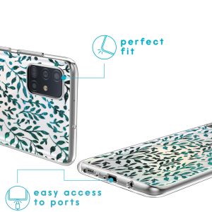 iMoshion Coque Design Samsung Galaxy A51 - Feuilles - Vert