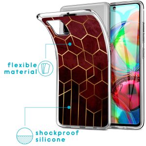 iMoshion Coque Design Samsung Galaxy A71 - Modèle - Rouge