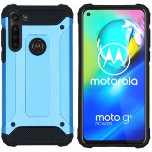 iMoshion Coque Rugged Xtreme Motorola Moto G8 Power - Bleu clair