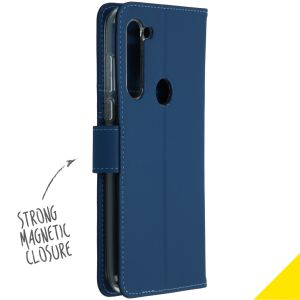 Accezz Étui de téléphone Wallet Motorola Moto G8 Power - Bleu