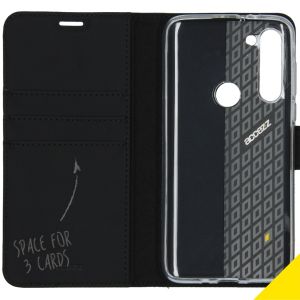 Accezz Étui de téléphone Wallet Motorola Moto G8 Power - Noir