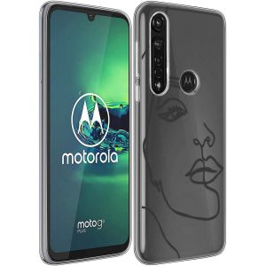 iMoshion Coque Design Motorola Moto G8 Power - Line Art Woman