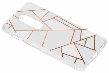 Coque design OnePlus 6 - White Graphic